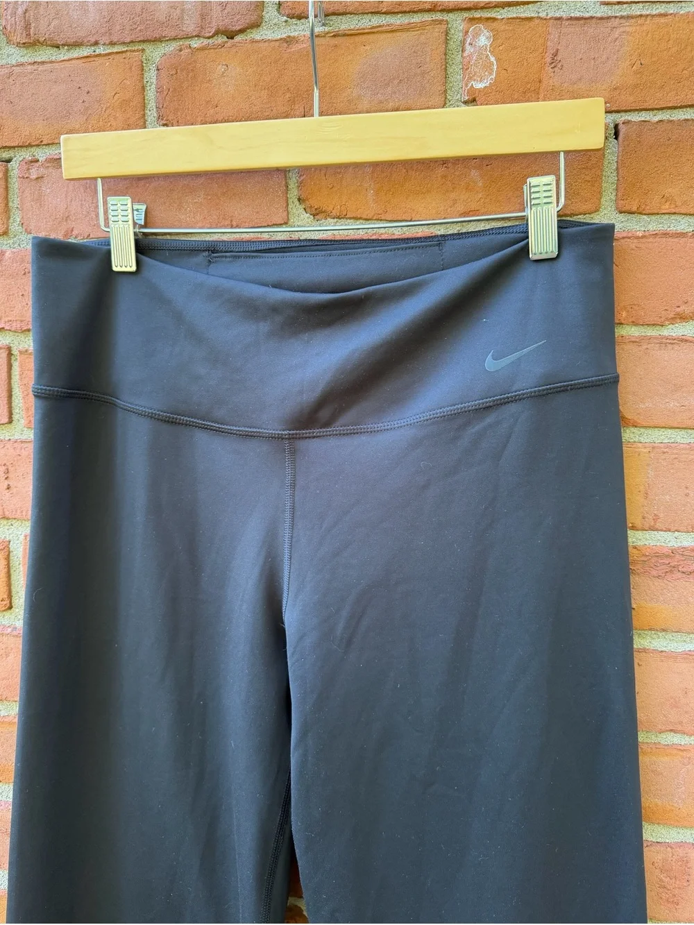 Nike Womens Black Dri-Fit Wide Leg Athletic Pants